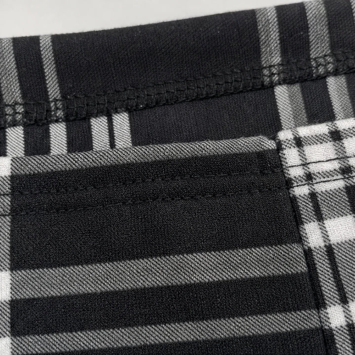 Warmelle – High Waisted Plaid Stretch Leggings