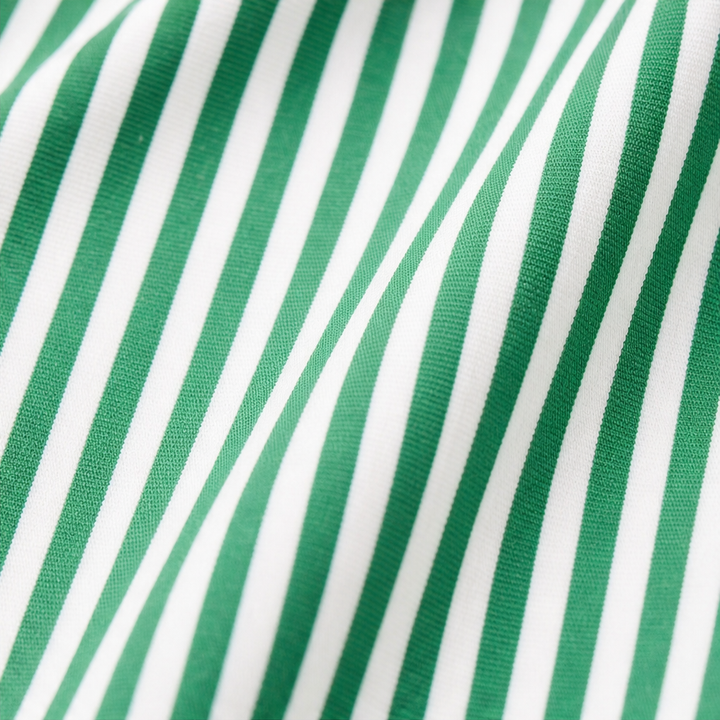 Wearbella – High-Low Striped Shirt And Wide-Leg Pants Set