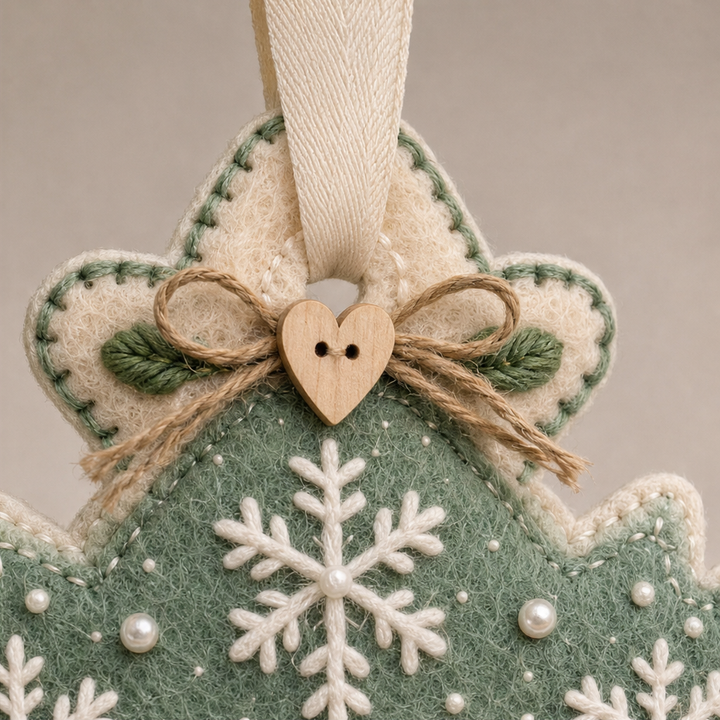 Heartfelt – Layered Felt "Thank You" Keepsake Ornament