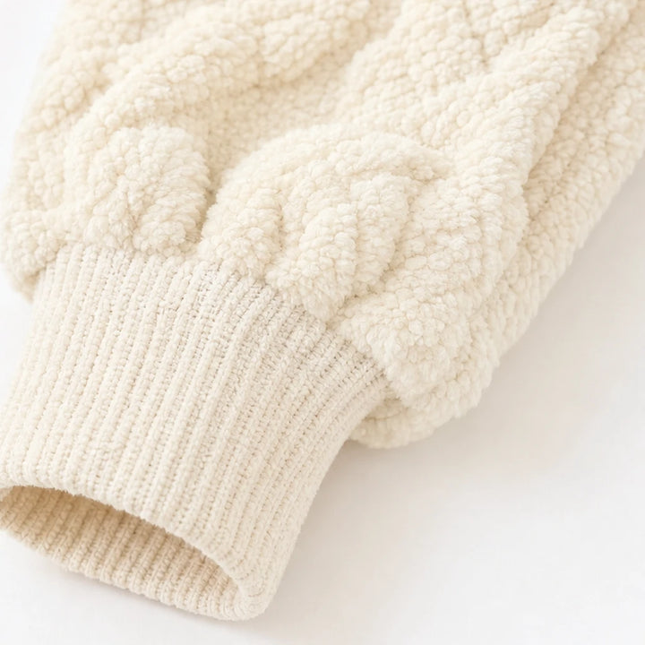 Emberelle – Embossed Plush Tracksuit Set