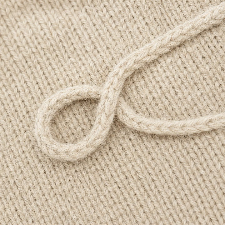 Braidenne – Braided Cord Button-Front Knit Sweater