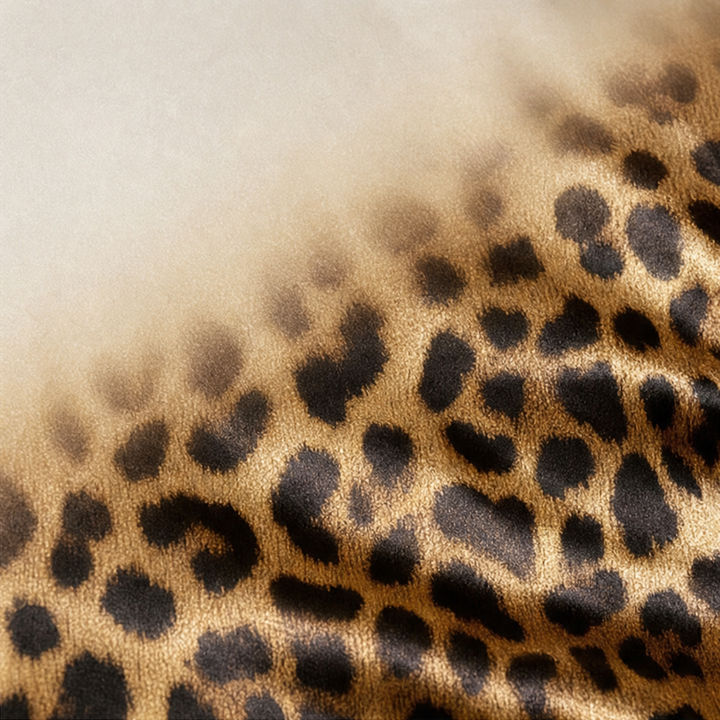 Ombré Muse – Ombré Leopard-Print Satin Shirt