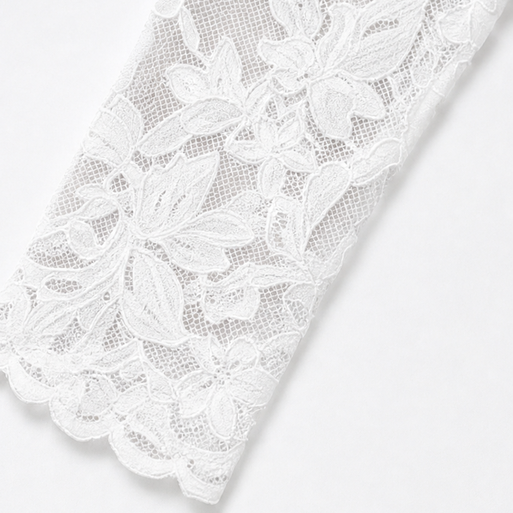 Lace & Poise – Floral Lace Panel Blazer Dress