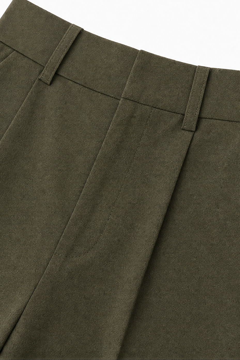 Straightline – High-Waisted Wide-Leg Trousers