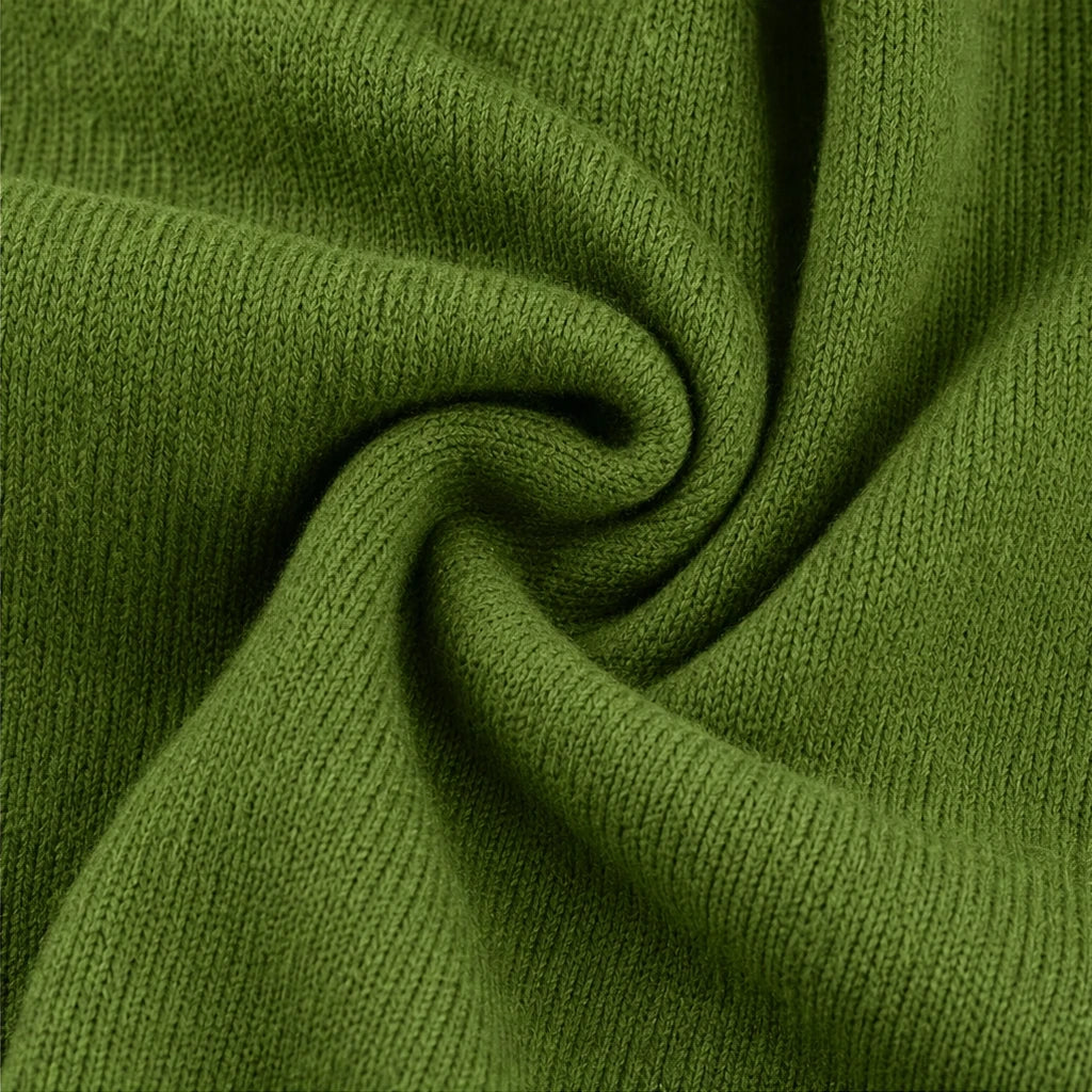 Cozyelle – Ribbed Dropped-Shoulder Turtleneck Sweater