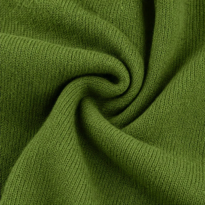 Cozyelle – Ribbed Dropped-Shoulder Turtleneck Sweater