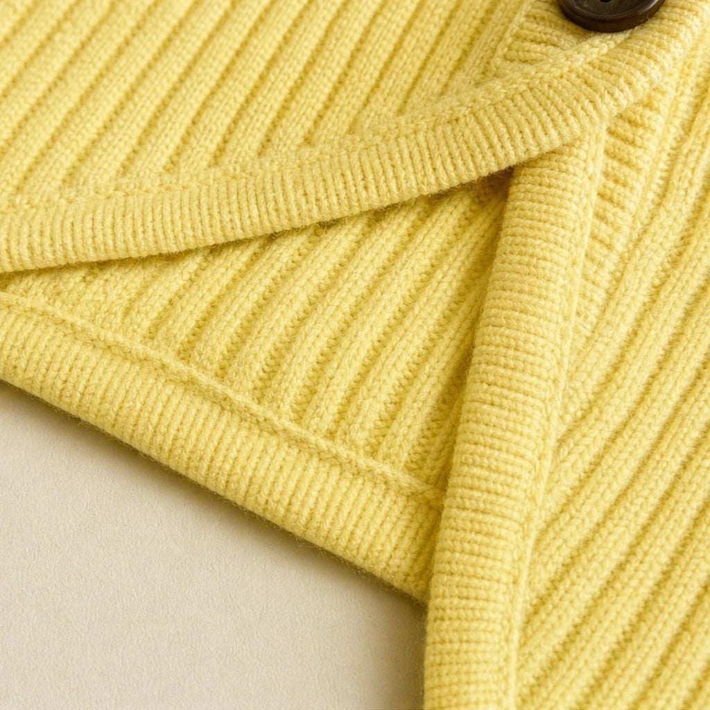 Cosyvale – Asymmetric Cowl Ribbed Knit Cardigan