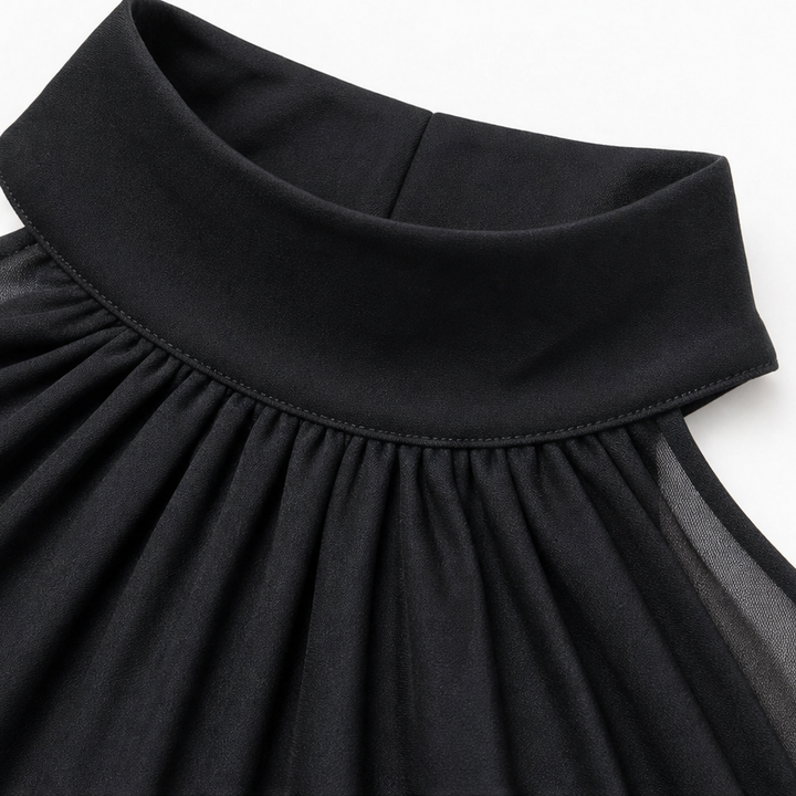 Elara – Cold-Shoulder Ruched Mermaid Evening Gown