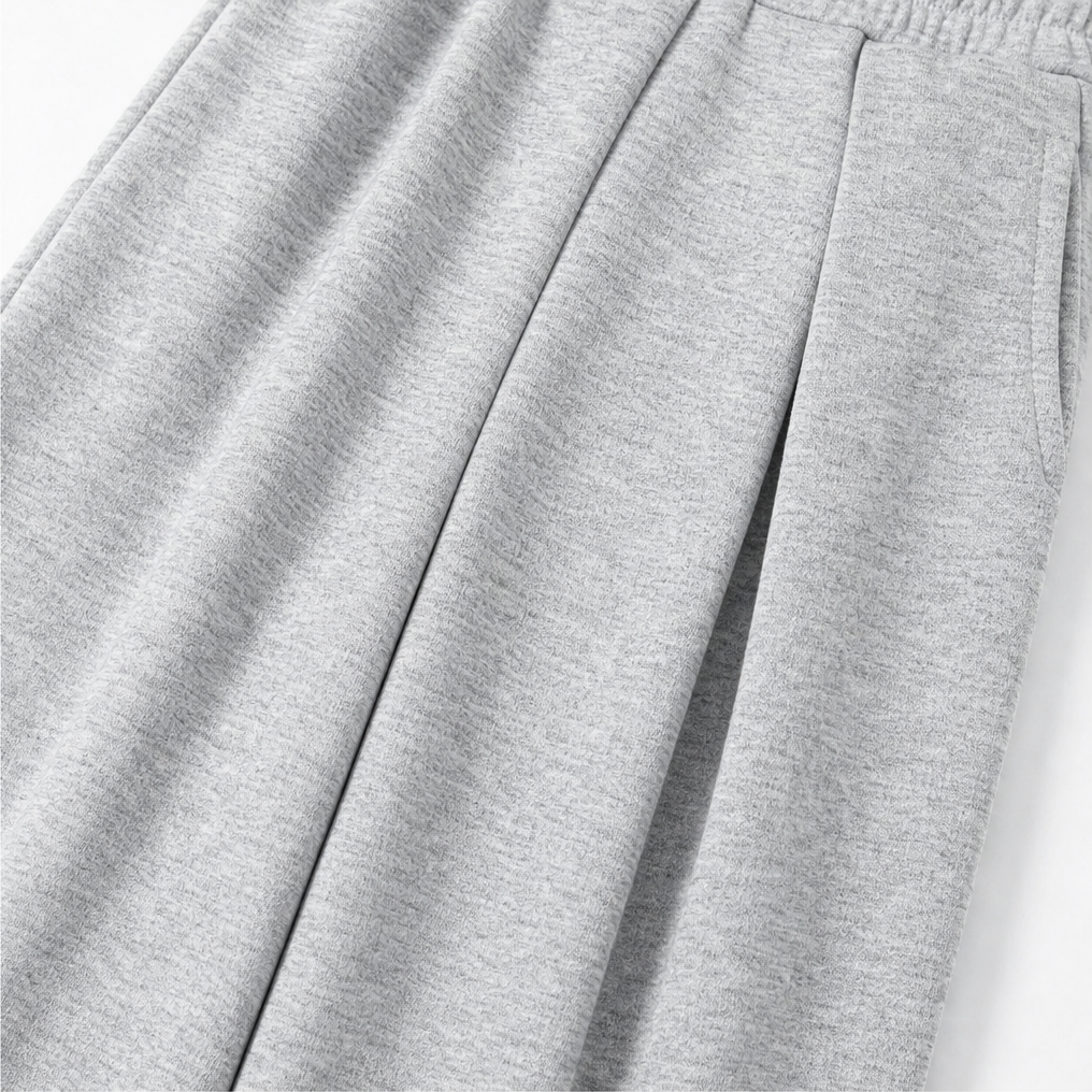 Wearbella – Pleated High-Waist Wide-Leg Sweatpants