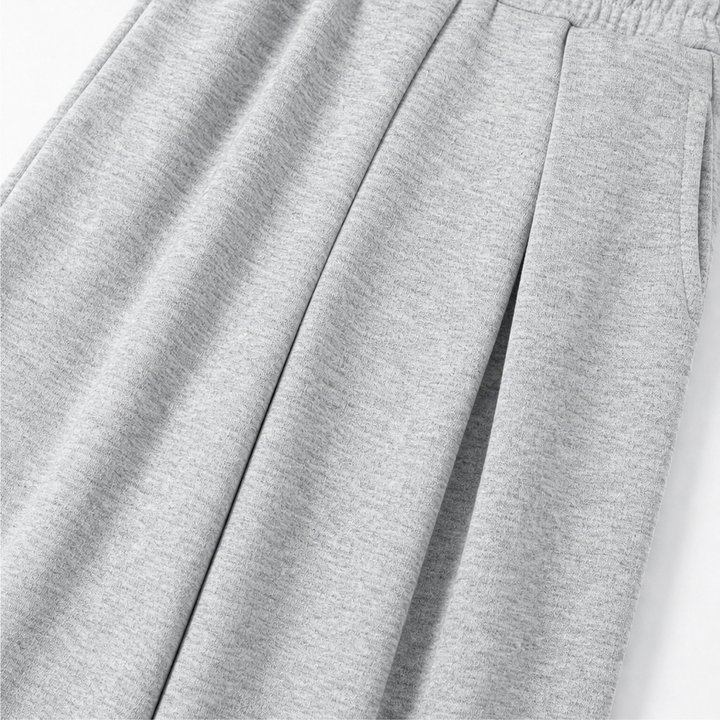 Wearbella – Pleated High-Waist Wide-Leg Sweatpants