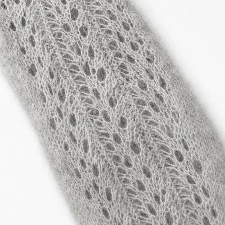 Lunelle – Openwork Knit Lantern Sleeve Sweater