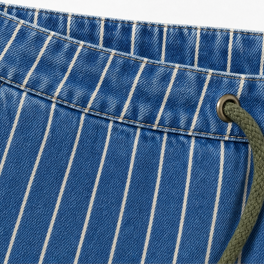 Longleg Denim Co. – Wide-Leg Drawstring Denim look Pants
