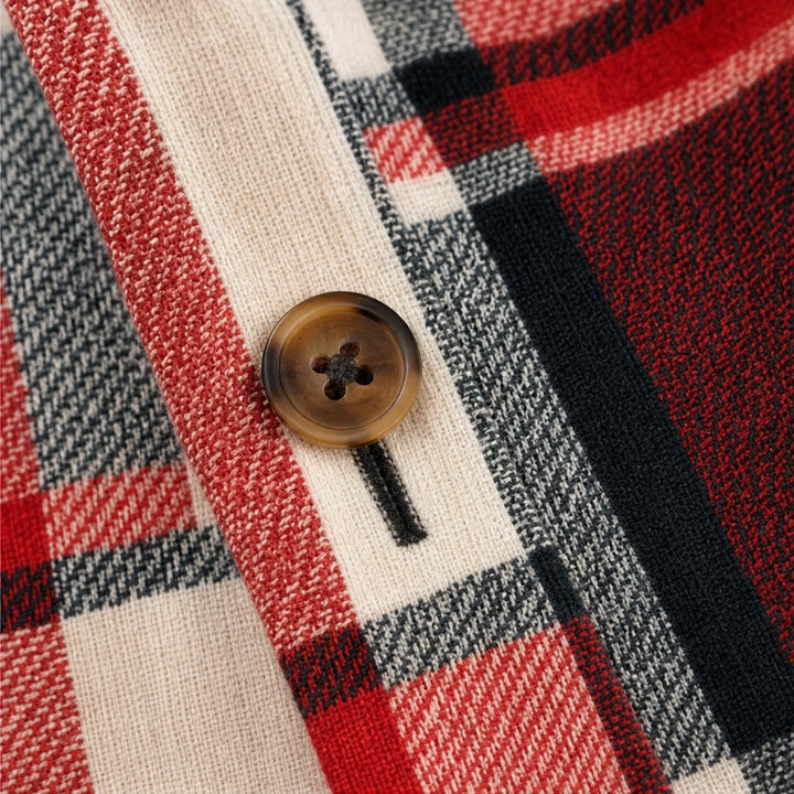 Plaidelle – Plaid Chenille Sleeveless Vest
