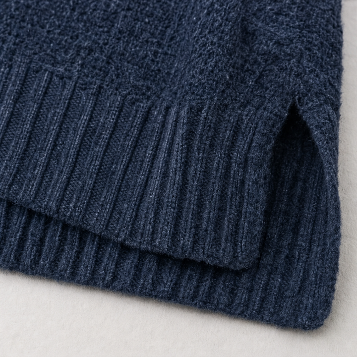Airloom – Oversized Open-Knit V-Neck Sweater