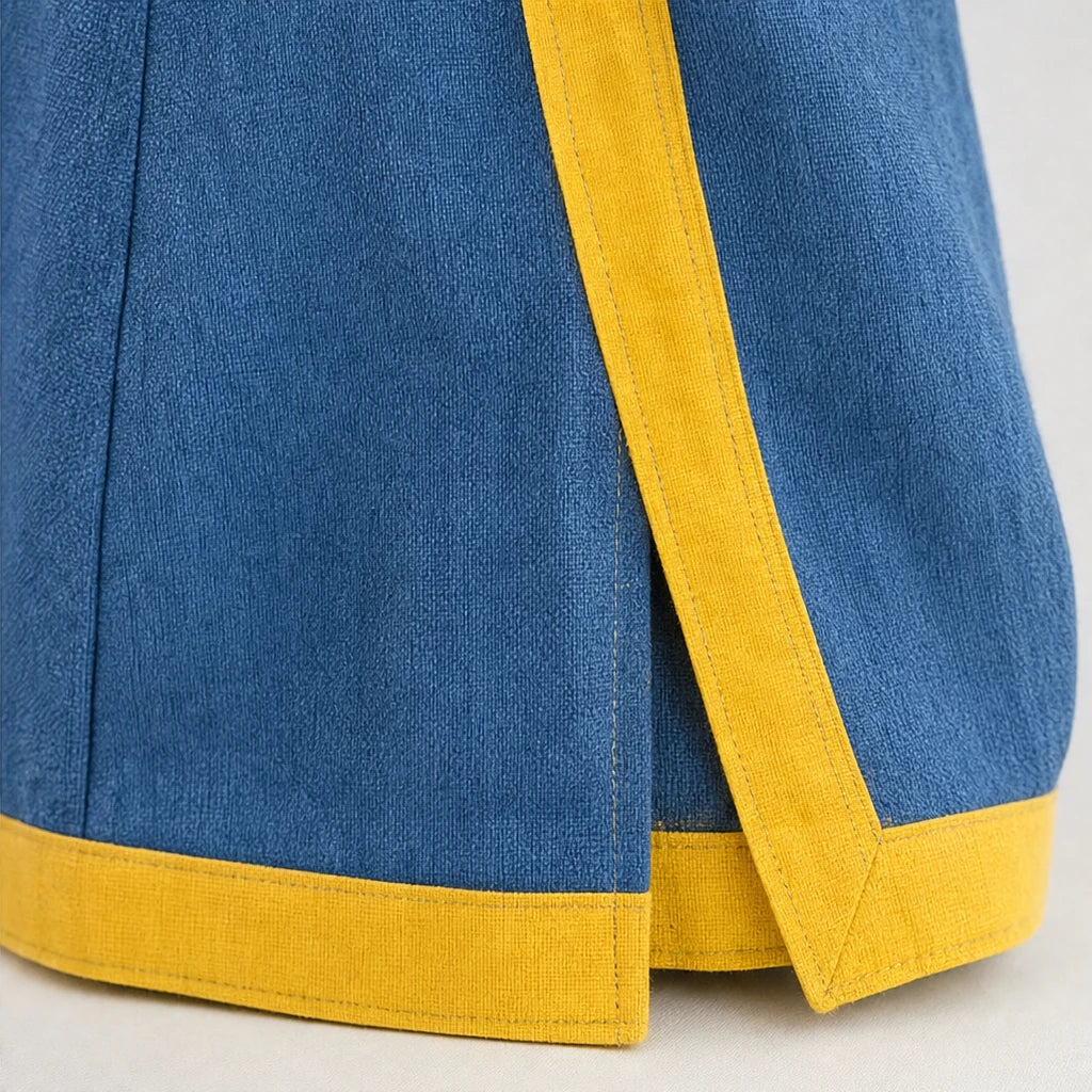 Modaform – Color-Block Long-Sleeve Top And Wide-Leg Pants Set