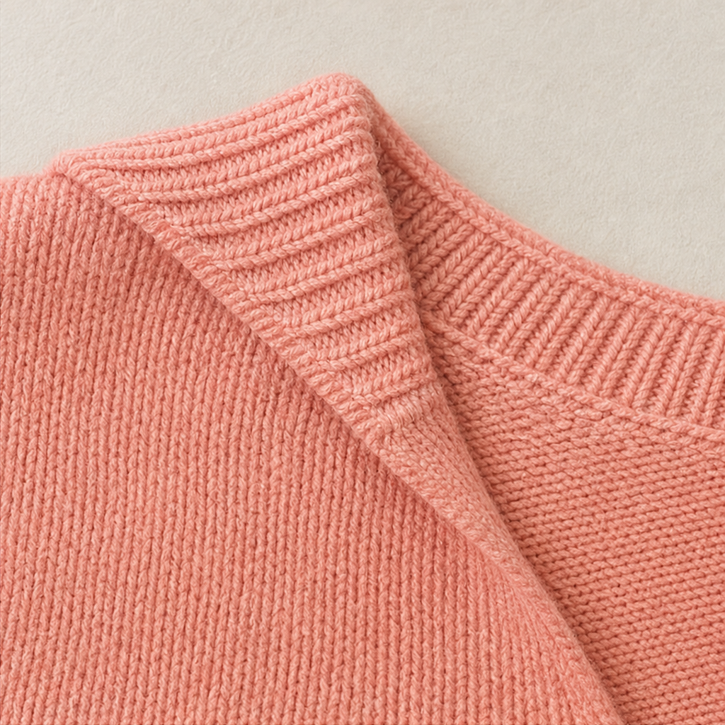 Lapella – Lapel Collar V-Neck Sweater