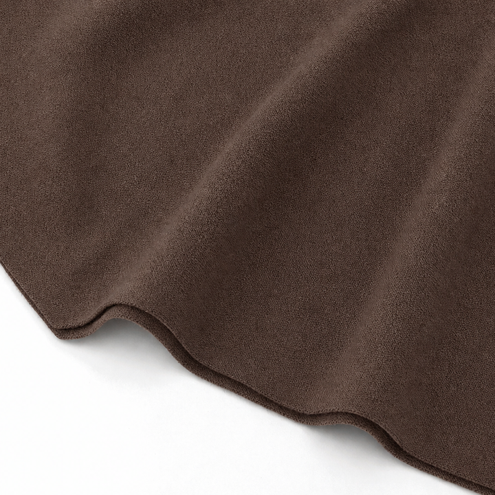 Draveny – Draped Cowl-Neck Top And Trouser Set