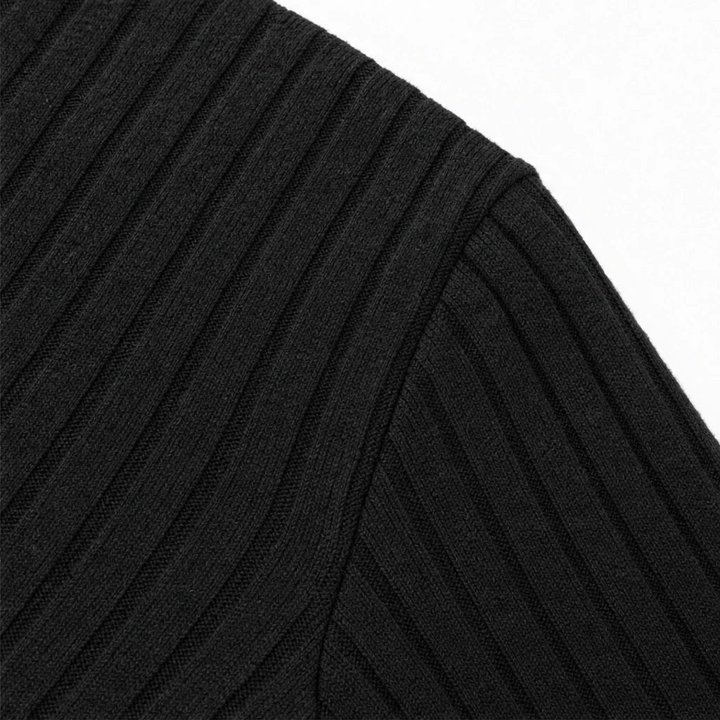 Ribbella – Ribbed-Knit Top And Straight-Leg Pants Set