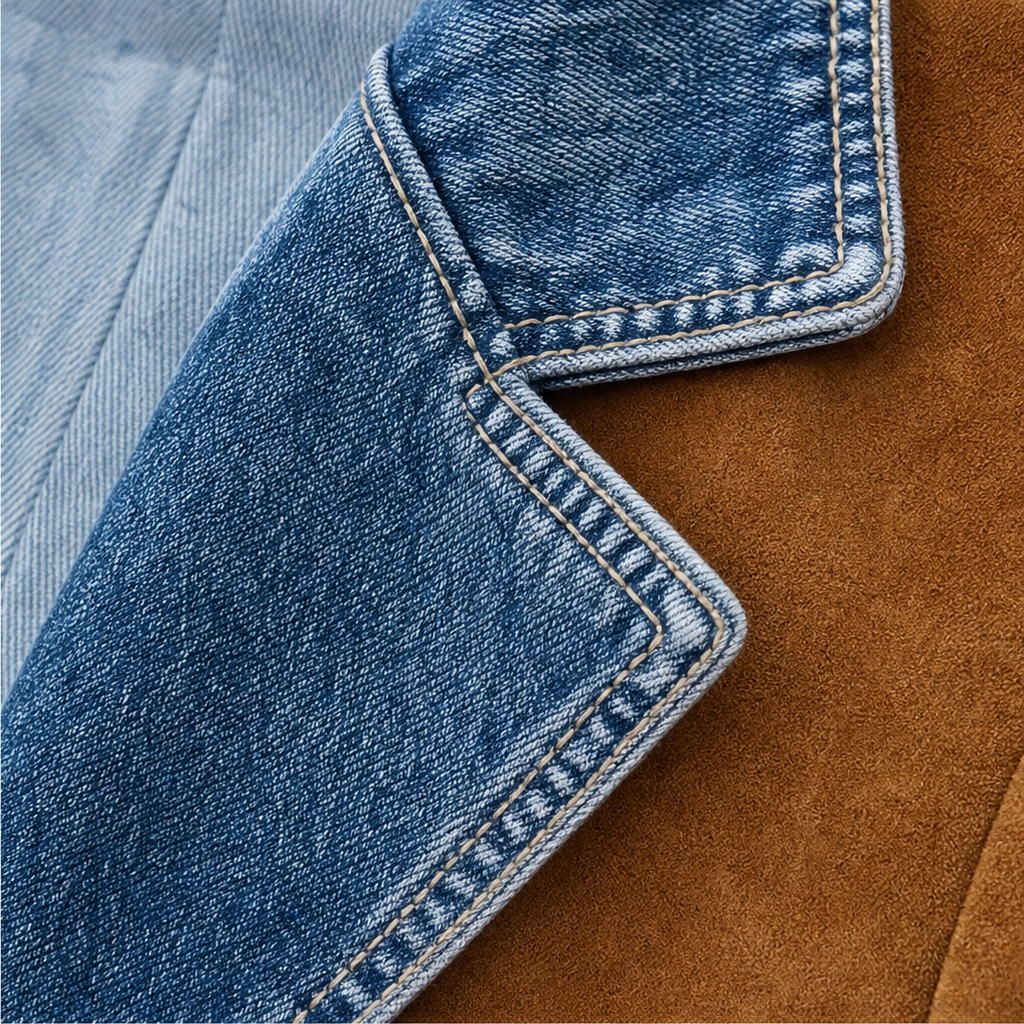 Westline – Trim Faux-Suede Western Jacket