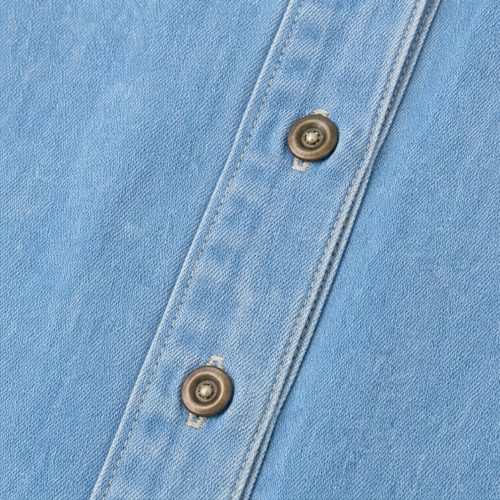 Mila – Denim Maxi Shirt Dress