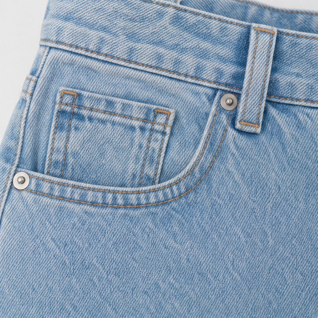 Vela Denim – High-Rise Relaxed Straight-Leg Jeans