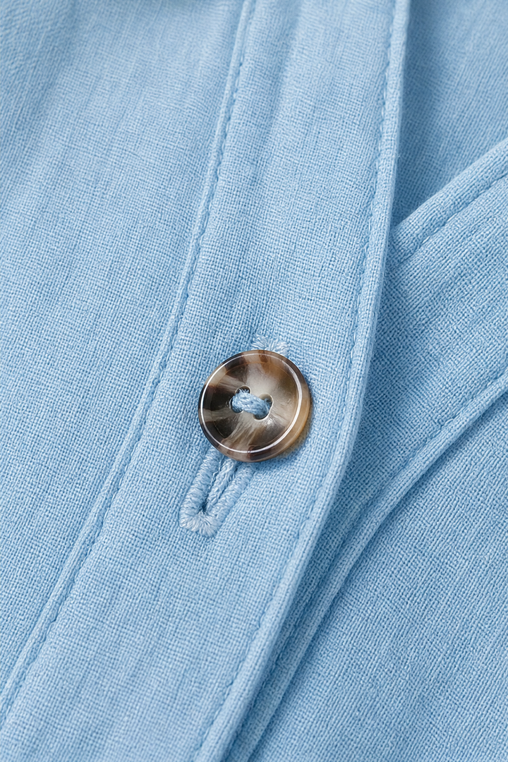 Wearbella – Gathered V-Neck Puff Sleeve Blouse