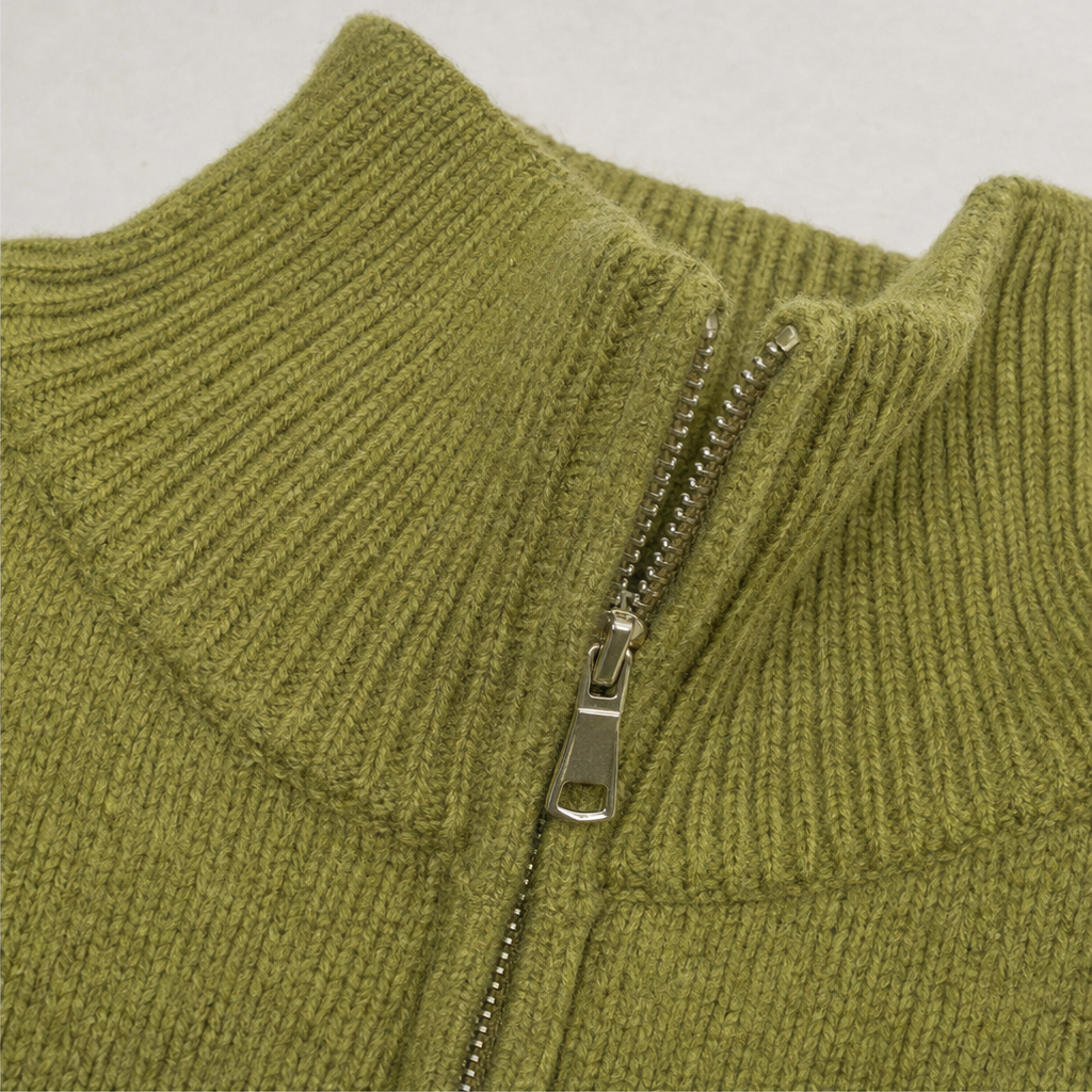 Mayfield – Gold Button Military-Style Knit Cardigan