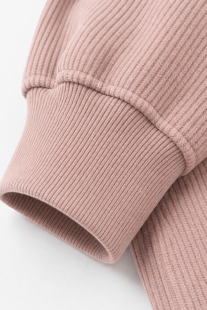 Corduvie – Ribbed Corduroy-Look Hoodie With Pockets