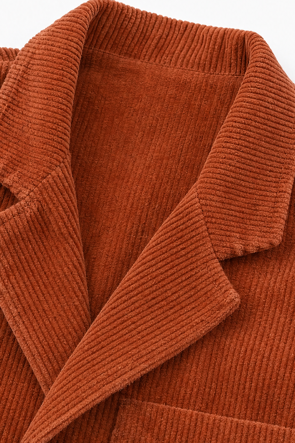 Wearbella – Fine Corduroy-Look Structured-Shoulder Jacket
