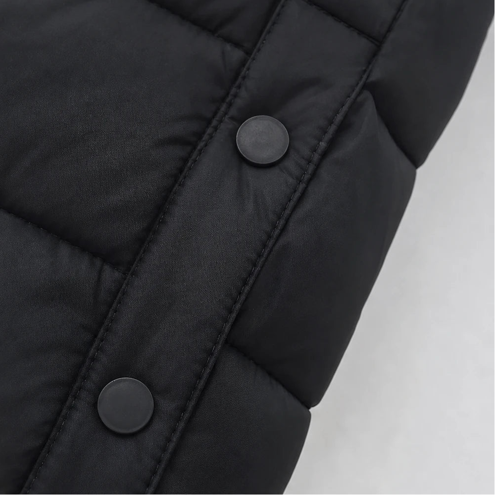 Coverelle – Long Hooded Puffer Vest