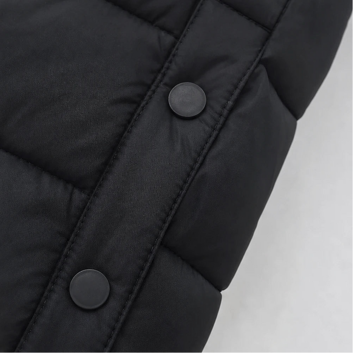 Coverelle – Long Hooded Puffer Vest