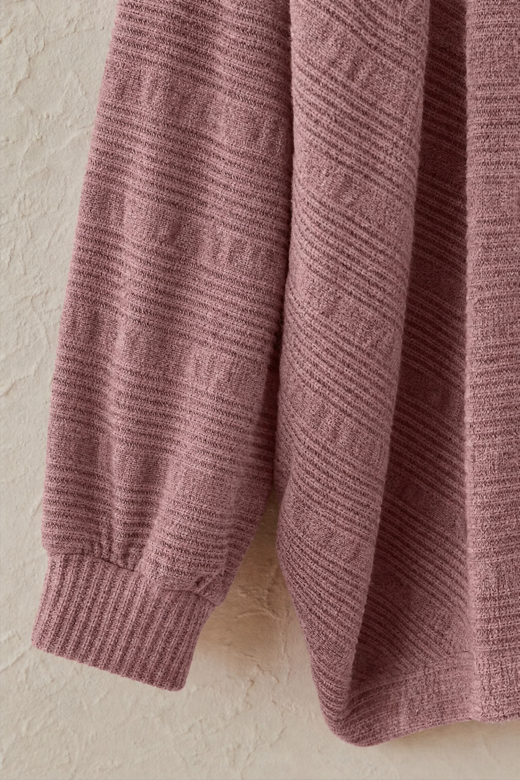 Wearbella – Batwing Sleeve Open-Front Knit Cardigan