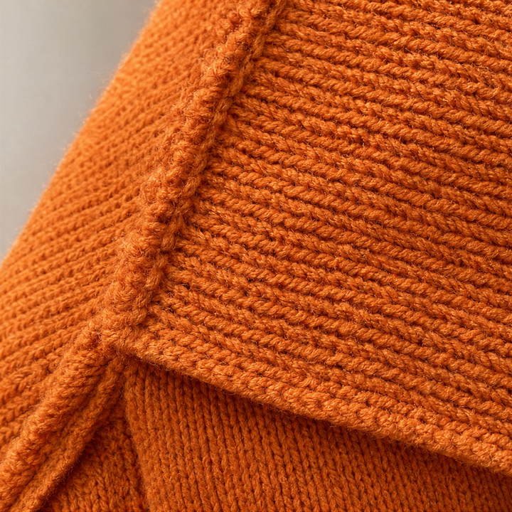 Lunarknit – Lace-Up Deep V Hooded Knit Pullover