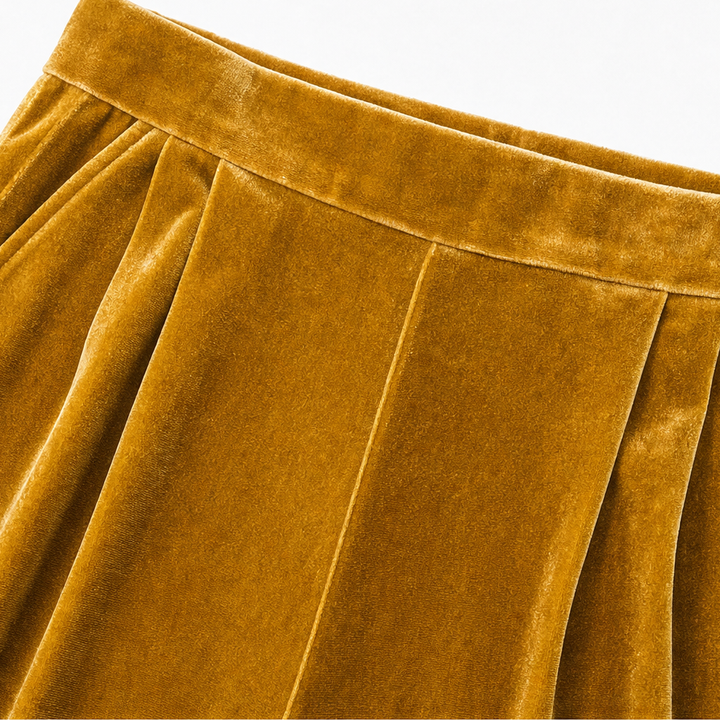 Veloura – Half-Sleeve Top And Wide-Leg Pants Set