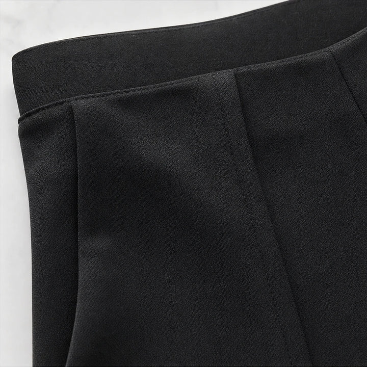 Vela Trousers – High-Waisted Wide-Leg Suit Trousers