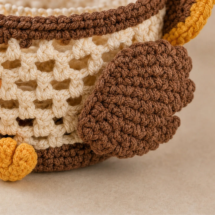 Harvest & Hue – Turkey-Shaped Crochet Basket Kit