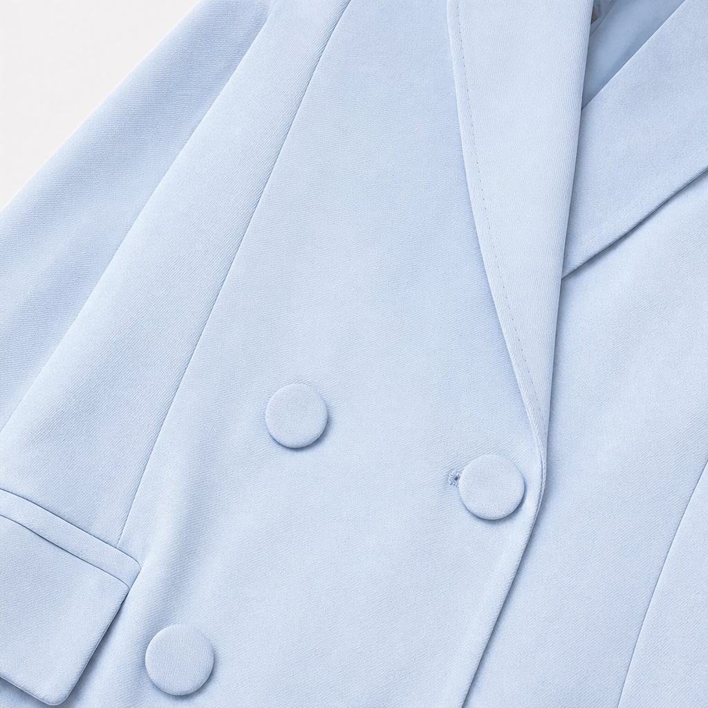 Wearbella – Double-Breasted Blazer And Tailored Pants Set