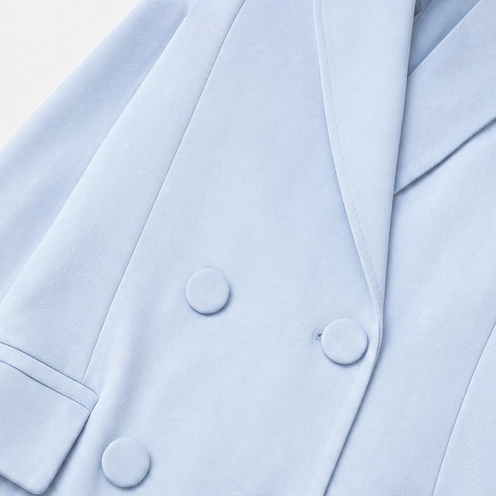 Wearbella – Double-Breasted Blazer And Tailored Pants Set