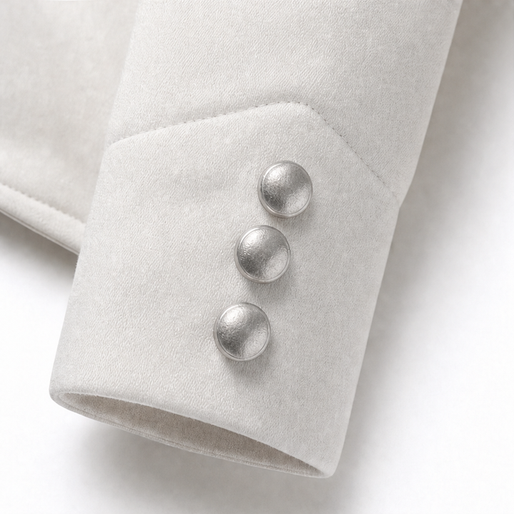 Mayfair – Military-Style Stand-Collar Button-Front Jacket