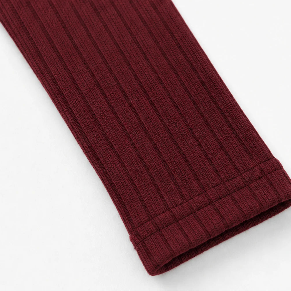 Ribelle – Fine Ribbed Long-Sleeve Bodycon Maxi Dress