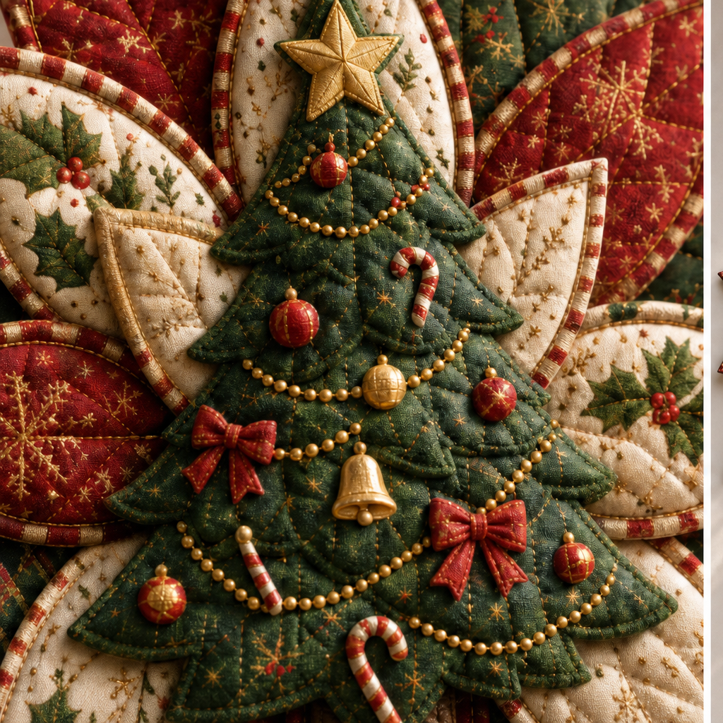 Holly & Stitch – Quilted Christmas Door Hanger Sewing Kit