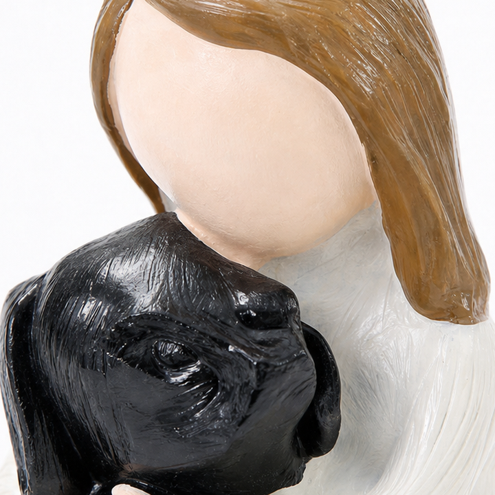 Everpaw – Girl And Dog Resin Memorial Figurine
