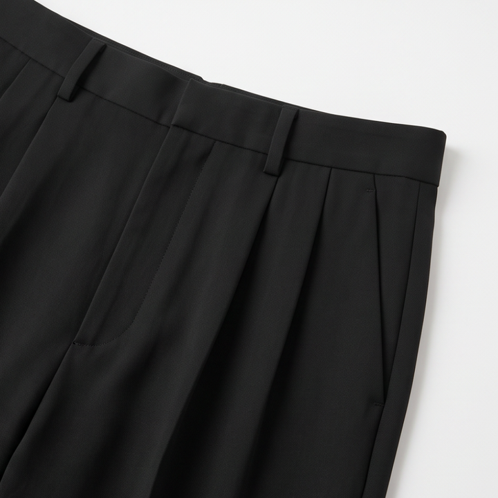 Poisevera – Belted High-Waist Turtleneck And Trouser Set