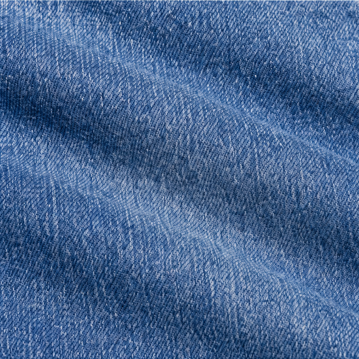 Flarelle – High-Waisted Scalloped Side-Button Flare Jeans