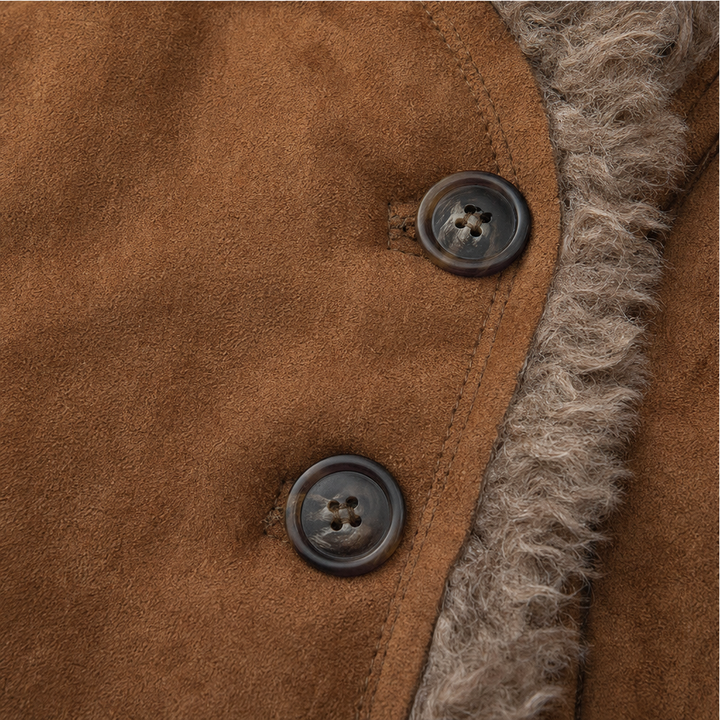 Westella – Faux Suede Fringe Western Jacket