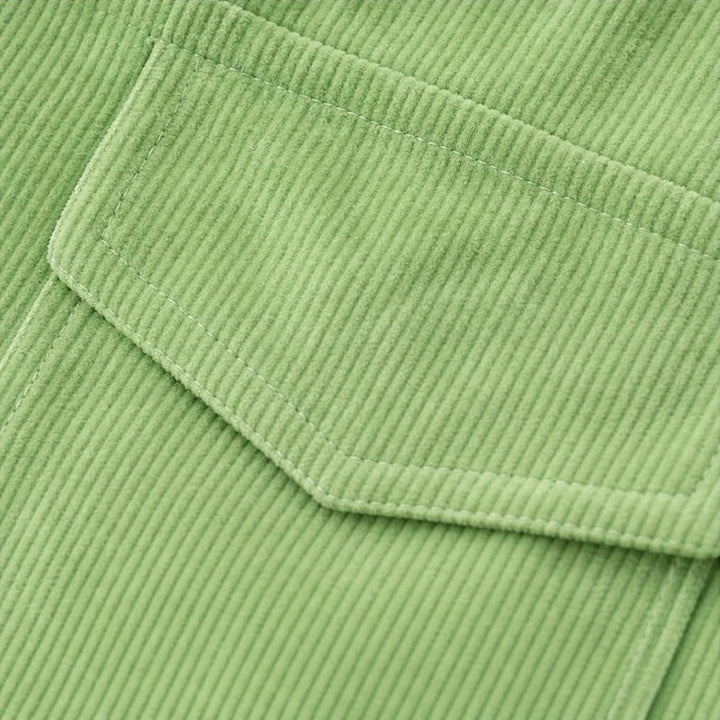 Cordelia – Fine-Ribbed Corduroy-Look Button-Front Shirt