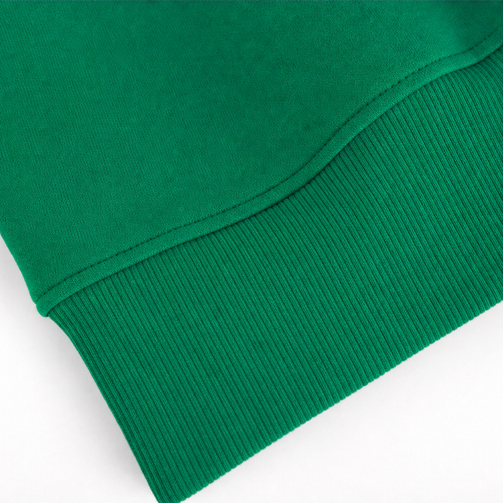 Verdant Ease – Drop Shoulder Side-Slit Sweatshirt