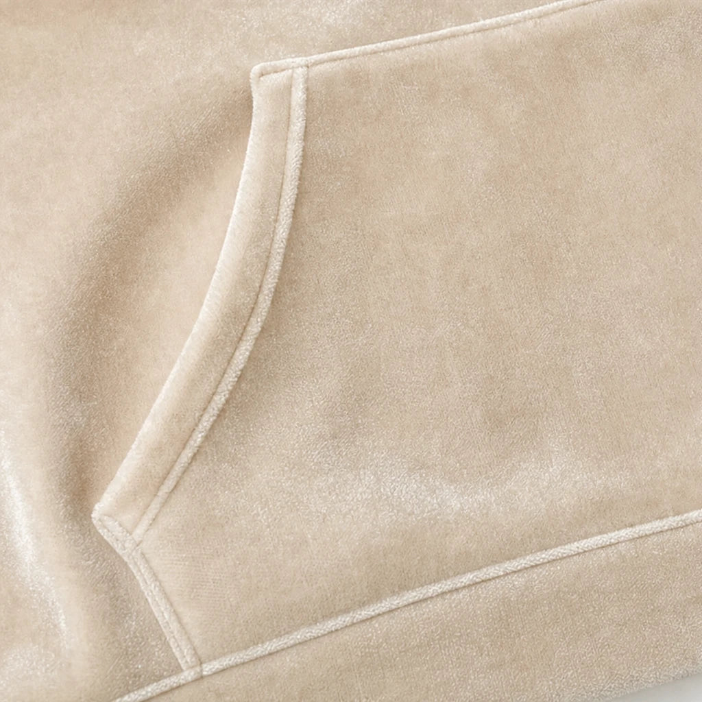 Veloura – Velour Henley Pocket Hoodie