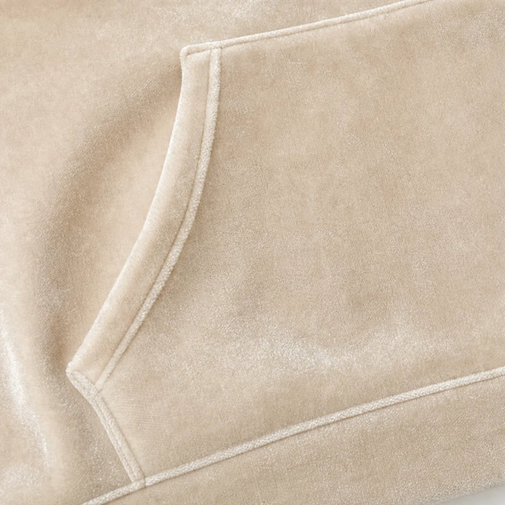 Veloura – Velour Henley Pocket Hoodie