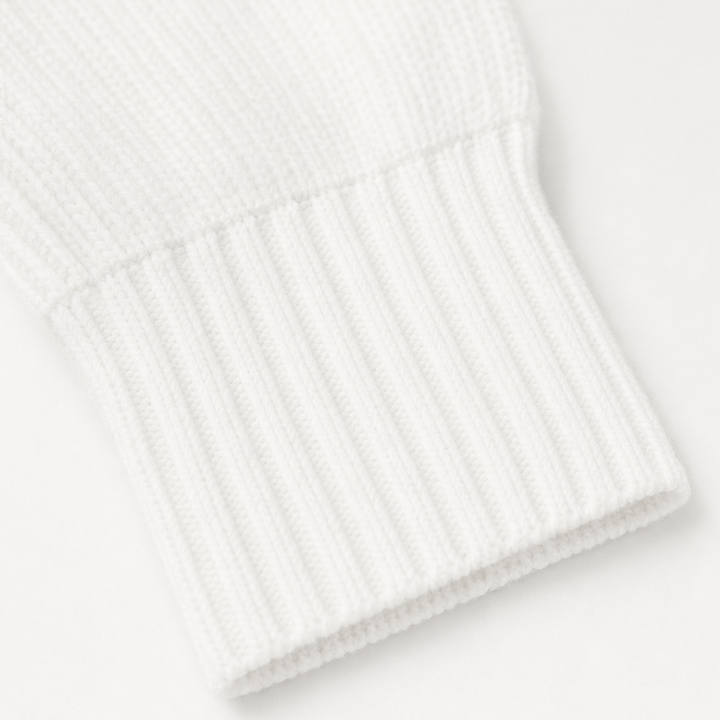Buttonelle – Ribbed Henley Button-Front Sweater